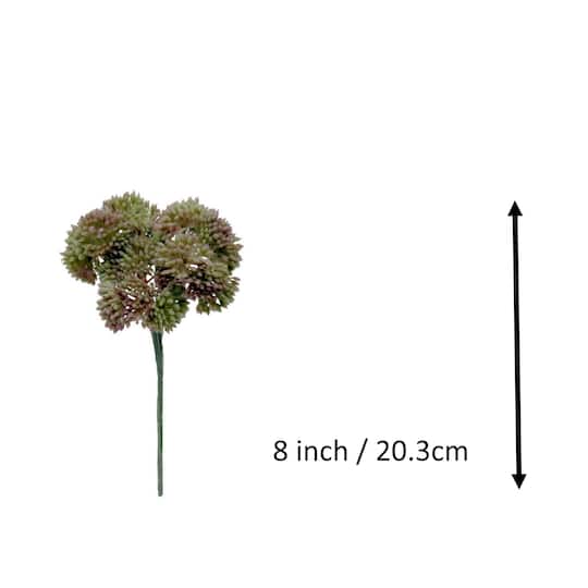 8" Pink & Green Sedum Pick by Ashland®